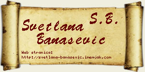 Svetlana Banašević vizit kartica
